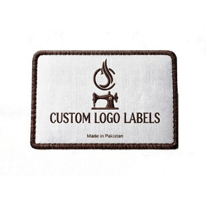 Étiquettes tissées personnalisables imprimées de haute qualité pour vêtements, chemises, sweats à capuche, vestes, sacs, uniformes, vêtements de mode, lavables - Product Image 1