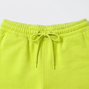 Pantalones cortos de algodón con forro polar para mujer, de corte holgado y cintura media, personalizados, informales, con cintura elástica, para estar en casa, proveedor de marca privada - Product Image 5
