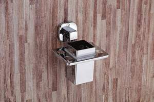 Support mural en métal chromé nickelé pour brosses à dents, idéal pour la maison et les hôtels – Accessoire de salle de bain au look fabuleux - Product Image 6