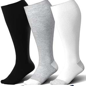Wholesale Jacquard <b>Plus</b> <b>Size</b> Unisex Fashion <b>Socks</b> Custom Compression <b>Knee</b> <b>High</b> Sports <b>Socks</b> Logo Knitted Dot Pattern for Youth - Product Image 4