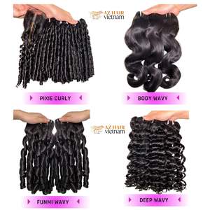 Venta al por mayor de extensiones de cabello humano Remy virgen máquina ondulada natural vietnamita doble trama tinte más oscuro adecuado 100% cutícula alineada - Product Image 4