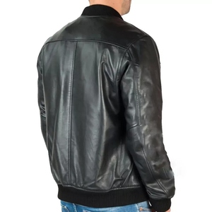 Super Selling Leather <b>Winter</b> <b>Jacket</b> Men Slim Fit Custom Logo Stand Collar High Quality <b>Cheap</b> Price Biker Style Fashion <b>Jacket</b> - Product Image 6