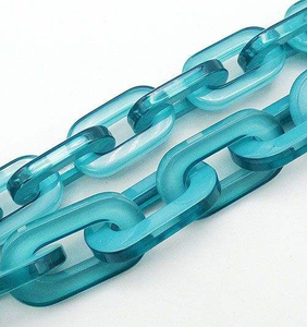 Chaîne en acrylique, chaîne en résine 20*30mm, chaîne murale en résine, fabricant de maillons en acrylique pour accessoires DIY - Product Image 1