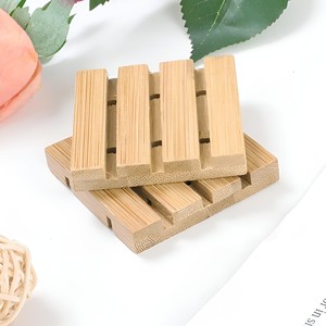 Porte-savon en bois de bambou, fait à la main, respectueux de l'environnement, 1 pièce - Product Image 4