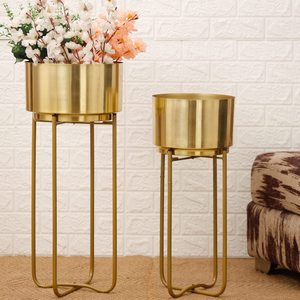 Vintage Classic Metal Indoor and <b>Outdoor</b> Flower Pots & <b>Planters</b> Modern Decor for Living Room Drawing Room Garden Home Use - Product Image 4