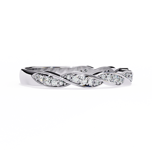 Anillo de Oro Sólido de 14K con Diamante Cultivado en Laboratorio de Corte Redondo y Diseño Único, Certificado por IGI, para Boda, Compromiso o Aniversario - Product Image 3
