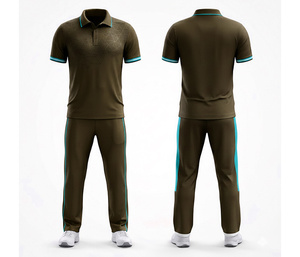 Stylish Sublimated <b>Cricket</b> Uniform with OEM/ODM Service| Men Women Youth <b>Cricket</b> Wears Polo Shirt and Trouser Full Team - Product Image 4