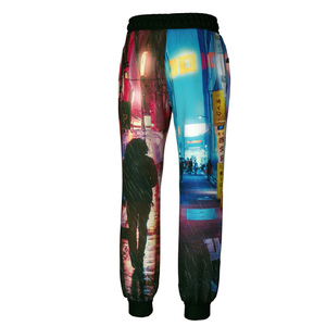 Pantalon de jogging athleisure haut de gamme pour hommes/femmes, personnalisable, 100 % coton, tissu Oxford respirant, taille mi-haute, brodé, décontracté et sportif - Product Image 2