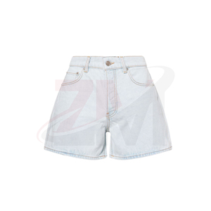 Colección de Ropa de Verano de Estilo Desgastado y Talle Alto: Shorts de Mezclilla Premium para Mujer, Ajuste Cómodo, Tela de Mezclilla Suave e Informal - Product Image 5