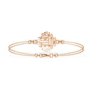 Women's Openwork <b>Cage</b> Diamond Bracelet – Curved Wire Medallion VVS CVD Lab Diamond in 9K 10K 14K 18K Solid Gold Fine Jewelry - Product Image 4