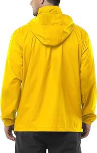 Veste coupe-vent à col zippé OEM, veste coupe-vent imperméable de sport avec capuche, veste décontractée pour homme, veste matelassée pour l'extérieur avec capuche - Product Image 6