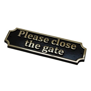 Por favor, cierre el letrero de pared de la puerta, letreros de pared generales de Metal fundido, artesanías, letrero personalizado de alta calidad y placa para puerta montada en la pared - Product Image 1