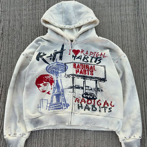 High Quality Men's Hoodies Sweatshirts Unisex Oversized Pullover Hoodies Custom logo Blank Heavyweight Men Custom Cotton Hoodie - Product Image 5