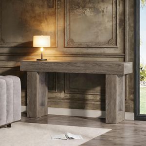 63-Inch Wooden <b>Sofa</b> <b>Table</b> for Entryway Console <b>Tables</b> Product Category - Product Image 3