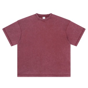 Wholesale Custom Streetwear Heavyweight 280 Gsm 100% Cotton Oversized Unisex T-Shirts Blank Plain Dyed Breathable summer <b>tshirt</b> - Product Image 1