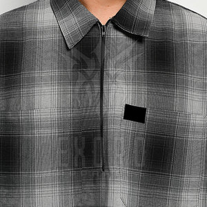 Dernier modèle de chemises en flanelle à manches courtes pour hommes Chemises à manches courtes en flanelle à la mode pour hommes - Product Image 4