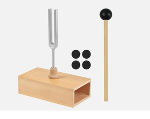 Diapason 528 Hz Mars, en alliage d'aluminium avec marteau en silicone et étui de rangement – Meilleures ventes - Product Image 4