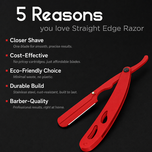 Navaja de Afeitar Recta Vintage Luminex Impex con Mango de Concha de Abulón y Acero al Carbono, Lista para Usar en Barberías y Salones - Product Image 4