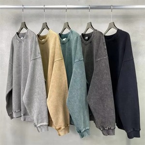 Sweat-shirts en coton surdimensionnés pour hommes, tricotés, respirants, pour l'hiver, vente en gros, personnalisables, OEM, haute qualité, nouvelle collection - Product Image 3