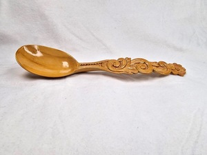 Cuillère à thé en bois faite à la main, cuillère doseuse en bois naturel pour café et sucre, ustensile de cuisine poli - Product Image 5