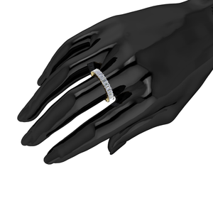 แหวนเพชรทรงเอเมอรัลด์ 3.76 กะรัต หรูหรา สำหรับงานหมั้นและงานแต่งงาน ชุบโรเดียม ประดับเพชรแบบกรงเล็บ - Product Image 5