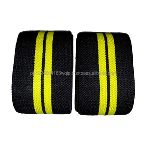 Weightlifting <b>Knee</b> Wraps Premium Quality Cashmere Blend Custom Manufacturing Elastic <b>Compression</b> <b>Support</b> Heavy Duty Gym Training - Product Image 5