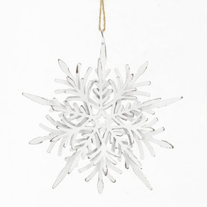 Adornos colgantes de copos de nieve blancos para decoración navideña a precio de mayoreo - Product Image 5