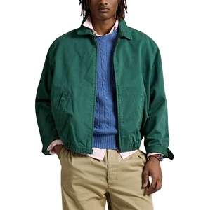 Chaqueta de mezclilla en blanco de algodón de alta calidad para hombre, chaqueta de trabajo universitaria de mezclilla con lavado ácido Vintage personalizada con cremallera completa - Product Image 3