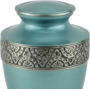 Urnes funéraires décoratives en laiton pour cendres d'adultes, urnes faites à la main pour hommes et femmes, urnes funéraires - Product Image 3