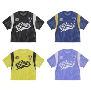 Camiseta de malla personalizada para hombre, estilo oversized, deportiva, con estampado gráfico, estilo urbano, transpirable, informal, estilo hip hop. - Product Image 1
