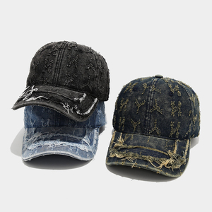 Distressed Baseball <b>Cap</b> Washed Faded <b>Vintage</b> Hat Adjustable Low Profile Wholesale Distressed Dad <b>Cap</b> - Product Image 6