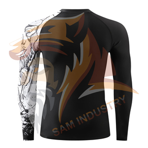 Comfortable High Quality <b>Men</b> <b>Compression</b> <b>Shirts</b> OEM Service Customized Printing <b>Compression</b> <b>Shirts</b> <b>For</b> Sale - Product Image 2