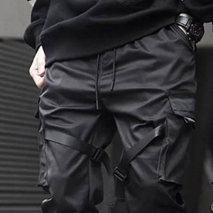 Pantalones cargo para hombre con bolsillos con cremallera para un almacenamiento seguro en movimiento, pantalones cargo informales para hombre - Product Image 5