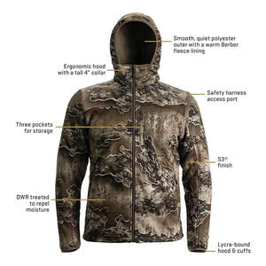 Beautiful Breathable Windproof <b>Waterproof</b> Soft Shell Solid Anti-Uv Hunting <b>Jackets</b> Men XXL Custom Logo Styles Autumn Season - Product Image 3