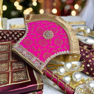 Abanicos Decorativos para Fiestas, Recuerdos para Ramadán, Nikkah, Bodas de Henna, Regalos Reutilizables, Obsequios de Mehendi, Shaadi, Eid - Product Image 6