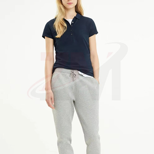 Camiseta Polo Clásica de Algodón para Mujer, Manga Corta, Corte Regular, Tejido Transpirable y Suave, Informal, para Uso Diario, Elegante, de Verano - Product Image 3