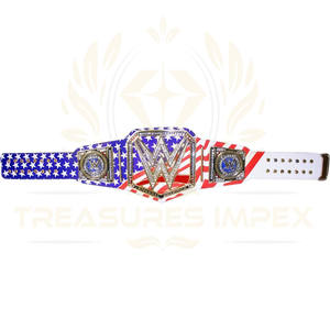 Cinturón de Campeonato Mundial de Lucha Libre Ligera - Correa de Zinc y Cuero, Tamaño/Logotipo Personalizable, DAKOTA SPORTS - Product Image 6