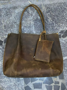 Bolso Tote de Cuero Vintage para Mujer, Bolso Casual de Cuero Genuino - Product Image 2