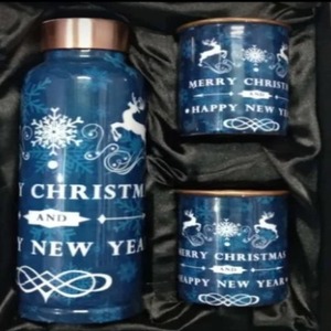 Luxury Copper Bottle with Glass <b>Gift</b> Set <b>Box</b> - Product Image 1