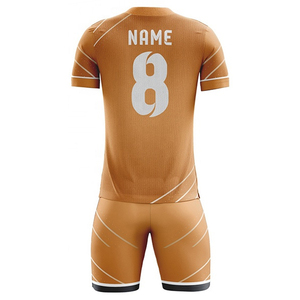 Soccer Uniform Mesh Panel Football Kit Breathable Wear Soccer Uniform Lightweight Match Day Jersey Shorts Set Soccer Uniform - Product Image 1