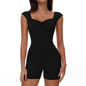 Combinaisons pour femmes, vêtements de sport, spandex/coton, écologiques, respirants, extensibles dans quatre directions, sans couture, séchage rapide, antibactériens, OEM/ODM - Product Image 1