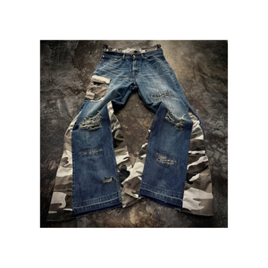 Pantalones Vaqueros de Mezclilla para Hombre, 100% Algodón, Diseño Paisley, Transpirables, Estilo Hip Hop, Personalizables - Product Image 6