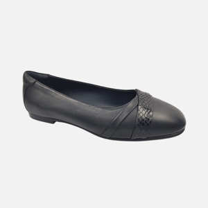 Zapatos de Tacón Medio Formales para Mujer, Sin Cordones, Transpirables, con Parte Superior de Piel de Oveja/Vaca/Serpiente, Suela de Goma, Punta Cerrada - Product Image 1