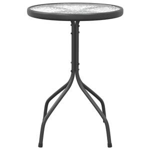 Table de jardin en acier anthracite et verre durable, petite taille, tables d'extérieur - Product Image 3