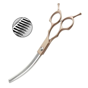 Tijeras Curvas de Alta Calidad de Acero Inoxidable para Peluquería Canina, Tijeras Curvas Ligeras para Gatos, Herramientas Manuales para Cortar el Pelo de Perros y Gatos - Product Image 2
