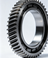 Anneau d'engrenage en acier forgé de haute précision personnalisé OEM pour camions, engins de construction, réducteurs de broyeurs à billes à dents internes et externes