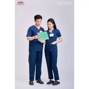 ชุดเครื่องแบบทางการแพทย์ผ้าทอสวมใส่สบายผลิตในเวียดนามสำหรับคลินิกและโรงพยาบาล - Product Image 3