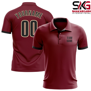 Camiseta de Fútbol Polo Marrón Personalizada, Manga Corta, Nombre del Equipo, Número del Jugador, Impresión, Jersey Deportivo de Club - Product Image 5