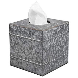 Caja de pañuelos de metal hecha a mano de calidad duradera con diseño creativo para el hogar, oficina, restaurante o coche, uso multifuncional - Product Image 4