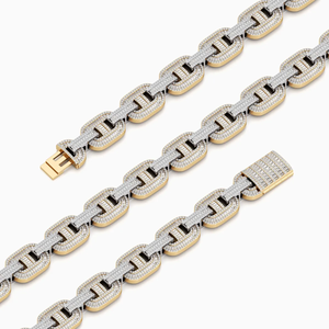 Diamond Cuban Link <b>Necklace</b> 27.56CT Lab Grown 14K Gold IGI Certified Wedding Hip Hop Chain Luxury <b>Statement</b> Wholesale OEM ODM - Product Image 6